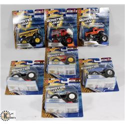 BOX OF HOTWHEELS MONSTER JAM CARS