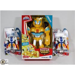 LOT OF PLAYSKOOL HEROES TRANSFORMERS COLLECTIBLES