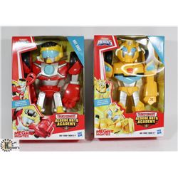 LOT OF 2 PLAYSKOOL HEROES TRANSFORMERS RESCUE