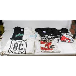 BOX OF ASSORTED X-LARGE SHIRTS.