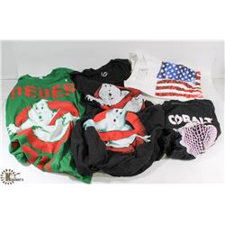 BOX OF ASSORTED SMALL SHIRTS.