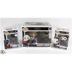 BOX OF 3 GAME OF THRONE FUNKO POPS