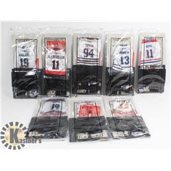 COLLECTION OF 8 MINI JERSEYS ( COMPLETE SET )