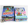 Image 1 : 2 BOXES OF BOWMAN HOCKEY CARDS ( PACKS ) 1990 &