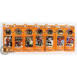 LOT OF 7 NHL PIN AND CARD COLLECTOR SETS INCLUDES