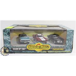 AMERICAN MUSCLE 1967 ERTL COLLECTION THREE 1:43