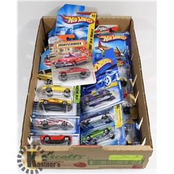 FLAT OF ASSORTED HOTWHEELS & MATCHBOX.