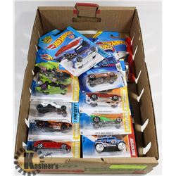 FLAT OF ASSORTED HOTWHEELS & MATCHBOX.