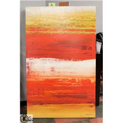 LARGE FRAMED CANVAS PICTURE