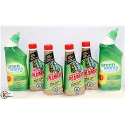 LOT OF 4 LIQUID PLUMBER HAIR CLOG ELIMINATOR