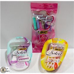 BAG OF ASSORTED BIC RAZORS - ON CHOICE