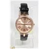 Image 1 : NEW MICHAEL KORS ROSE GOLD LEATHER STRAP WATCH