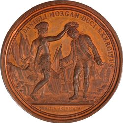 1781 Daniel Morgan at Cowpens. Julian MI-7, Betts-593. Copper. Original. Paris Mint. MS-65 RB NGC on