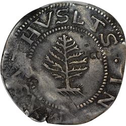 1652 Massachusetts Bay Colony. Pine Tree Shilling. The Small Tree. Pellets. Noe-1, Crosby 12-I, W-69