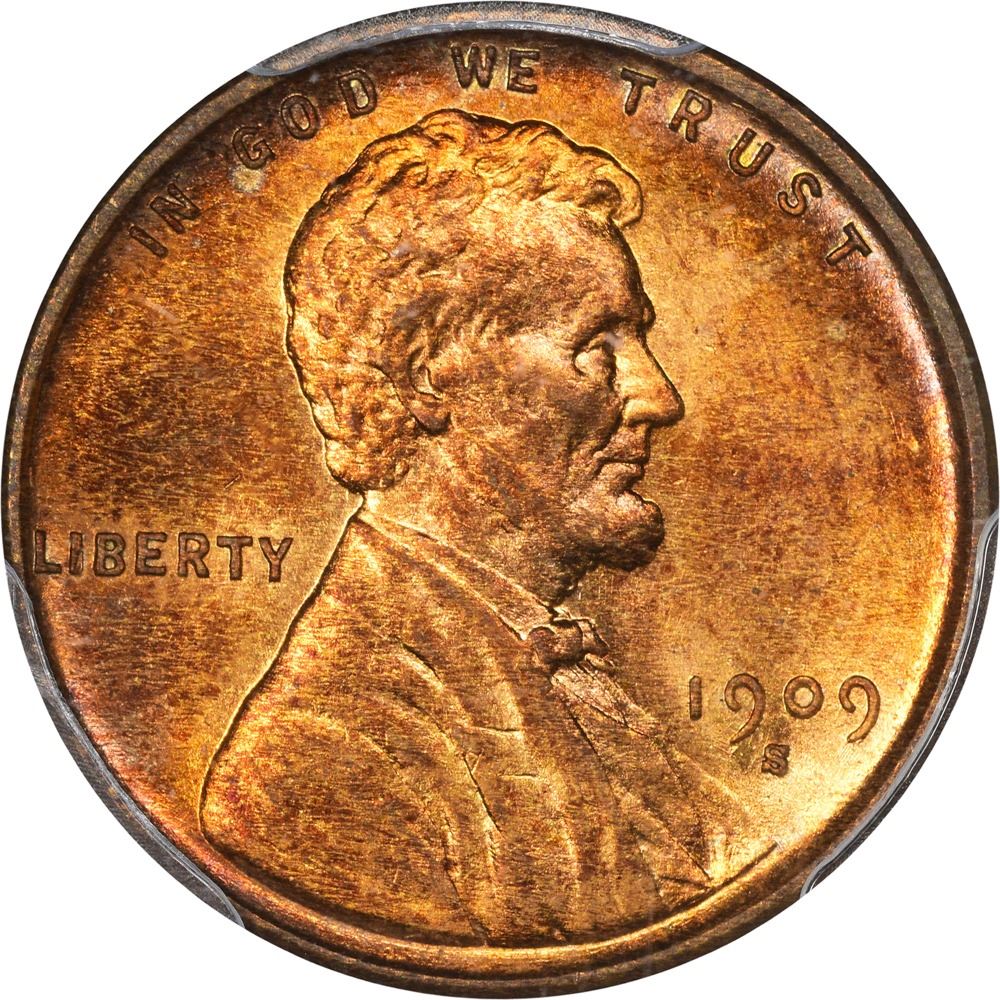 Questionable Color 1909-S V.D.B. Genuine – Questionable Color – Uncirculated Details PCGS