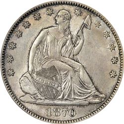 1870-S MS-60 PCGS. OGH