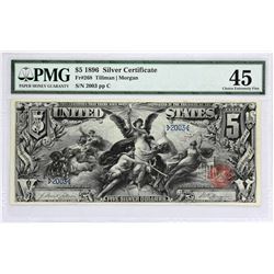 Fr. 268. 1896 $5 Silver Certificate. PMG Choice Extremely Fine 45.