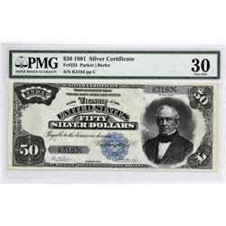 Fr. 335. 1891 $50 Silver Certificate. PMG Very Fine 30.