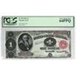 Fr. 352. 1891 $1 Treasury Note. PCGS Currency Very Choice New 64PPQ.