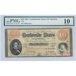 Six (6) PMG Certified Confederate Notes.