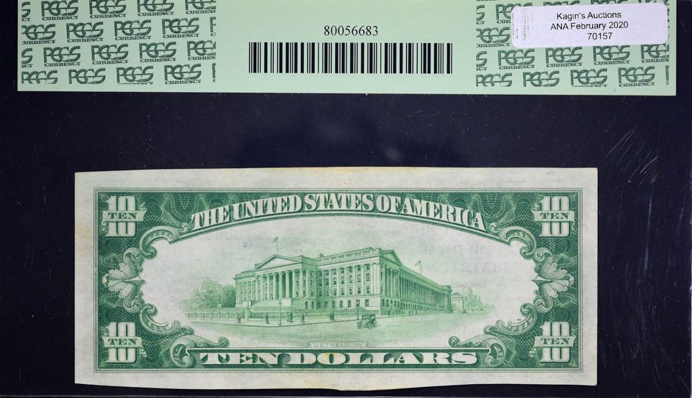 Silverton, Oregon. 1929 10 Type 1. Fr. 18011. First NB. Charter 11106. PCGS Currency Choice N