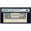 Image 2 : Fr. 1921-F.  1995 $1 Federal Reserve Note Error.  PMG Choice Uncirculated 64.