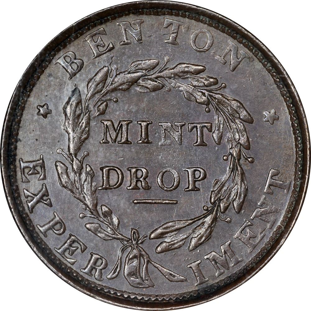 Hard Times Token. 1838 Loco Foco / Mint Drop. HT63. MS62 BN NGC