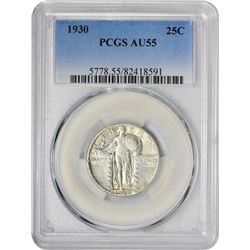 1930 25C AU55 PCGS