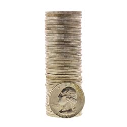 Roll of (40) Brilliant Uncirculated 1964-D Washington Quarter Coins
