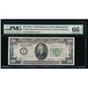 1934 $20 Minneapolis Federal Reserve Note PMG 66EPQ