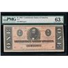 Image 1 : 1864 $1 Confederate States of America Note PMG 63EPQ