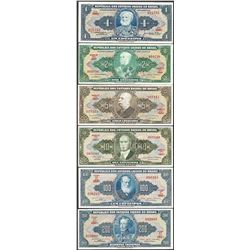 Lot of (6) Republica de Brasil Notes