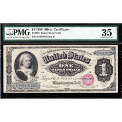 1891 $1 Martha Washington Silver Certificate PMG 35