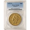 1873-S Closed 3 $20 Liberty Head Double Eagle Gold Coin PCGS XF40