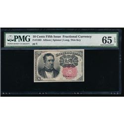 10 Cent Fifth Issue Fractional Note PMG 65EPQ