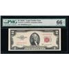 Image 1 : 1953C $2 Legal Tender STAR Note PMG 66EPQ