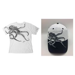 Octopus T-Shirt, Baseball Cap