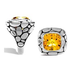 Stirling Silver Citrine Ring
