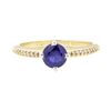 Image 2 : 1.52 ctw Sapphire and Diamond Ring - 14KT Yellow Gold