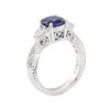 Image 4 : 1.99 ctw Sapphire and Diamond Ring - Platinum