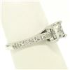 Image 6 : 14K White Gold 1.32 ctw H VS1 Prong Set Princess Cut Diamond Engagement Ring Sz