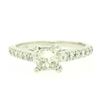 Image 7 : 14K White Gold 1.32 ctw H VS1 Prong Set Princess Cut Diamond Engagement Ring Sz