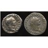 Ancient - Roman Imperial - Flavian Emperors. 69-81 AD. AR Denarius. Lot of 2