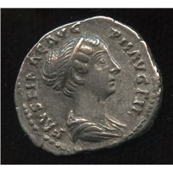 Ancient - Roman Imperial - Faustina II (died 175 AD). AR Denarius, struck under Antoninus Pius