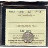 Image 2 : 1881 Newfoundland Five Cents