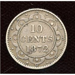 1872H Newfoundland Ten Cents