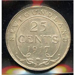 1917c Newfoundland Twenty-Five Cents