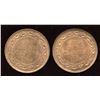 Image 1 : Pair of choice brilliant uncirculated George VI large cents, 1913 and 1919
