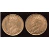 Image 2 : Pair of choice brilliant uncirculated George VI large cents, 1913 and 1919
