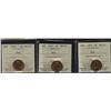 Image 1 : Lot of three Elizabeth II One Cents